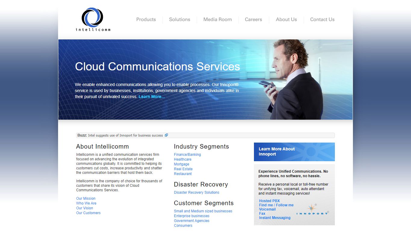 A Pioneer and Leader in Cloud Communications Services - Intellicomm